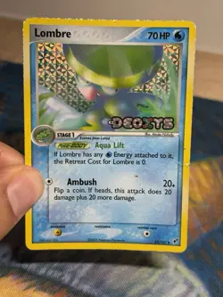 Lombre 33/107 Reverse Holo EX Deoxys Stamped Set Pokemon Card HP - Image 3