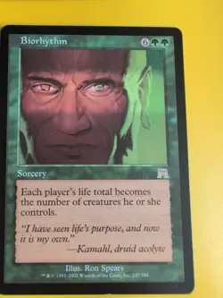 Biorhythm x2. Rare Onslaught Sorcery. Magic the Gathering 2 Card. - Image 4