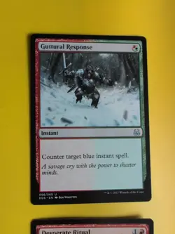 Desperate Ritual & Guttural Response. Duel Deck instant Magic the Gathering Card - Image 5