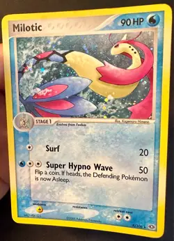 Milotic 8/106 2005 EX Emerald Pokemon Card TCG Nintendo Holo Rare - Lp/Mp - Image 2