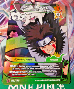 Naruto Mythos 1st Ed Card Game Holo Rare Carte 113/130 FR Mint - Image 1