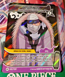 Naruto Mythos 1st Ed Card Game Holo Carte Dosu 69/130 FR Mint - Image 1