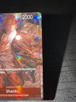 Carte One Piece Shanks OP06-007 SR Alternate Art English Card - Image 5