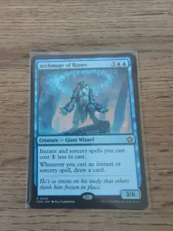 Archmage of Runes Rare Card Magic: The Gathering Foundations Set - Image 1