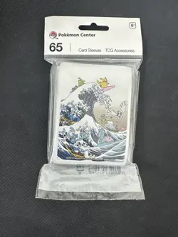 Pokemon Center Great Wave Pikachu & Friends Card Sleeves 65ct TCG - Image 1