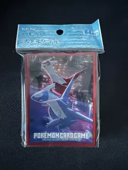 Pokemon Card Game Deck Shield Card Sleeves 64 Count Latias Latios Red - Image 1