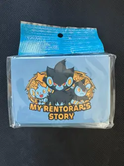 Pokemon Center My Rentorar's Story CCG Deck Box Blue Anime - Image 1