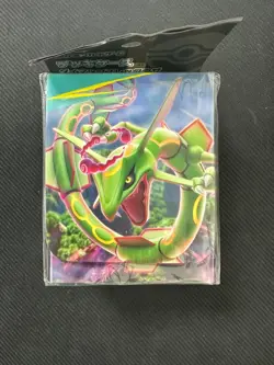 Pokemon Deck Box Rayquaza Collectible Card Game Storage Case - Image 1