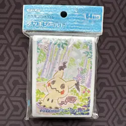 Pokemon Center Mimikyu Deck Shield Card Sleeves 64ct 66x92mm Japanese - Image 1