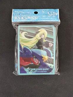 Pokemon Center Cynthia & Garchomp Ver.2 CCG Card Sleeves 64ct 66x92mm - Image 1