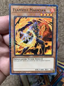 Flamvell Magician HAC1-EN066 Yu-Gi-Oh! Card NM 1st Edition Duel Terminal - Image 1