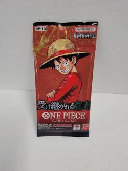 One Piece Japanese carrying on his will OP-13 x10 sealed Booster Packs - Image 2