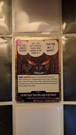 OPTCG [I Do Not Forgive Those Who Laugh at My Family!!!][Rare][OP10-078] - Image 1