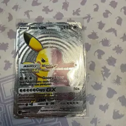 Ditto Gx Silver Foil Pokemon 💥Fan Art💥 Card NM 170HP - Image 1