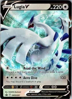 Lugia V Promo SWSH: Sword & Shield Promo Cards SWSH301 NM 1st Edition - Image 1