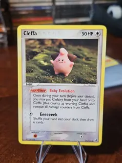 Cleffa 21/115 EX Unseen Forces Regular Rare 2005 Nintendo Pokemon Card - Image 1
