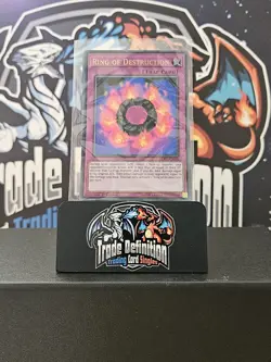 LCKC-EN050 RING OF DESTRUCTION ULTRA RARE 1ST EDITION YuGiOh CARD - Image 1