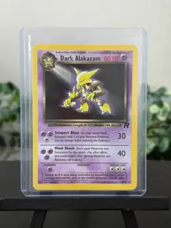 Pokemon TCG Dark Alakazam Card 18/82 Non-Holo, Vintage, LP Condition - Image 1