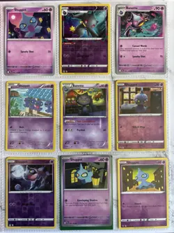 Pokemon Card Species Set Lot - 9x Unique Cards / Shuppet Family - Image 1