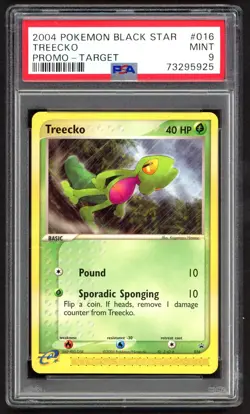 Pokemon Cards - PSA 9 Treecko 016 - Black Star Promo - MINT - PSA9 - Image 1