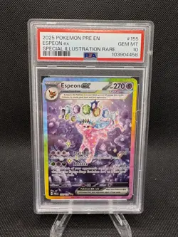 Pokemon Espeon EX Prismatic Evolutions Holo Card 155/131 Gem Mint PSA 10 - Image 1