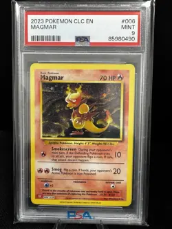 2023 Pokemon Magmar 006/034 Trading Card Game Classic Holo PSA 9 English - Image 1