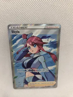 Pokemon Card TCG - Skyla 072/072 Ultra Rare Full Art Trainer Shining Fates NM - Image 1