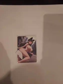 beautiful delicate moan anime waifu card st-02 - Image 3