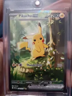 Pokemon TCG Pikachu EX Full Art Holo Rare Electric Card 276/217 200 HP - Image 1