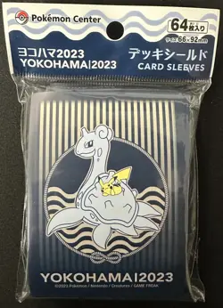 Pokemon Center Yokohama 2023 Lapras Card Sleeves 64 Count 66x92mm - Image 1