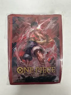 Bandai Namco One Piece Card Game Monkey D. Luffy Card Sleeves 70ct - Image 1