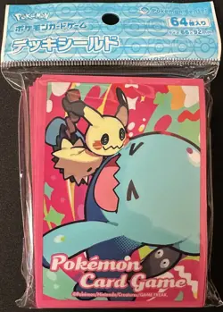 Pokemon Center Mimikyu＆Wobbuffet Deck Shield Card Sleeves 64ct 66x92mm - Image 1