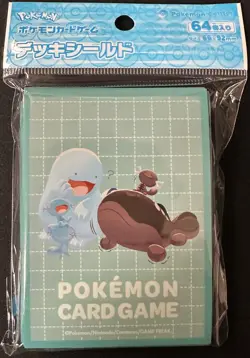 Pokemon Center Wooper Quagsire Clodsire Card Sleeves 64 Count 66x92mm - Image 1