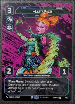 Star Wars Unlimited Latts Razzi LAW 789 Prestige RARE Card - Lawless Time - Image 1