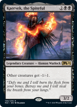 Kaervek, the Spiteful FOIL Core Set 2021 / M21 NM Black Rare MAGIC CARD ABUGames - Image 1