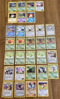 Lot of 31 Pokemon Cards 1st Editions Promos Snorlax Vileplume - Image 1