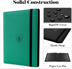 Premium Card Binder 9 Pocket, Fabmaker PU Cover Trading Card Binder for 360 Card - Image 3