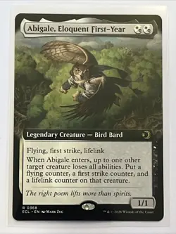 Abigale, Eloquent First-Year (Extended Art) Lorwyn Eclipsed Regular NM MTG - Image 1