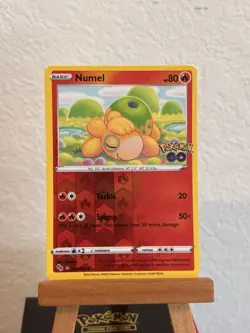POKEMON NUMEL 013/078 PEELABLE DITTO REVERSE HOLOFOIL POKEMON GO NM CARD - Image 1