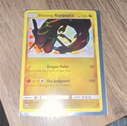 Pokemon Shining Rayquaza 56/73 Shining Legends Shiny Holo Rare Card - Image 1