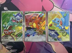 Pokemon TCG First Partner Illustration Collection Series 1 Kanto GEN 1 Starters - Image 1