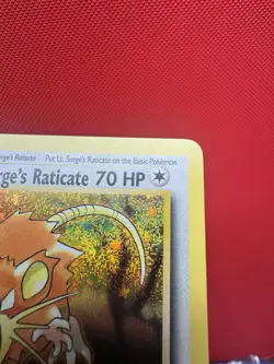 Pokemon Lt. Surge's Raticate 016/034 Classic Holo Rare NM #737 - Image 3