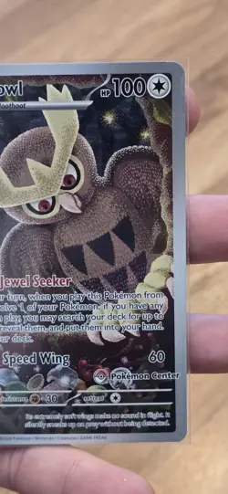 Noctowl 141 Pokemon Center Stamp Scarlet & Violet Black Star Promo Pokemon NM/M - Image 3
