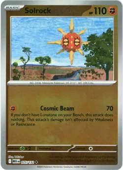 Solrock (Reverse Holo) 075/132 - Mega Evolution - Pokemon - NM/M English - Image 1