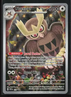 Noctowl 141 SV: Scarlet & Violet Black Star Promo Illustration Rare Pokemon NM - Image 1