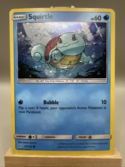 Squirtle 33/214 Cosmos Holo Promo Unbroken Bonds Pokemon 2019 LP - Image 1