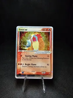 2004 Pokemon Entei ex 91/95 EX Team Magma vs. Team Aqua Holo Rare NM - Image 2