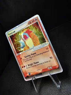 2004 Pokemon Entei ex 91/95 EX Team Magma vs. Team Aqua Holo Rare NM - Image 4