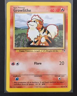 Pokemon -Growlithe - 45/110 - Uncommon - Legendary - Mint - Image 1