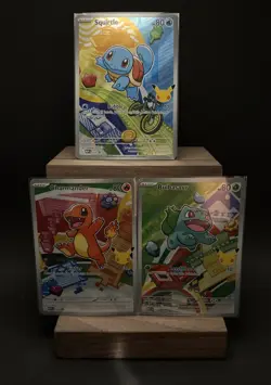 Pokemon First Partner Illustration Collection MEP Bulbasaur Charmander Squirtle - Image 1